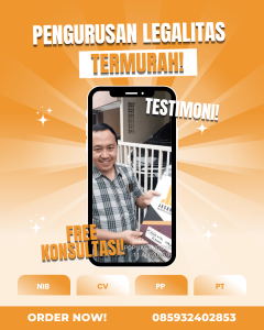 Contoh dokumen legalitas PT seperti NIB dan SK Kemenkumham di Tulungagung
