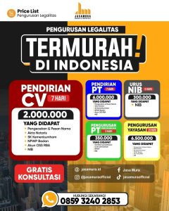 Jasa Pendirian CV Murah dan Cepat 